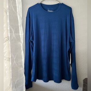 The Commons Men's Blue Long Sleeve Shirt Soft & Lightweight Size XL